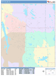 Fort Collins  Wall Map Color Cast Style